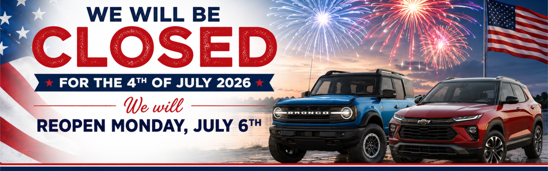 Holiday Hours for July 4th