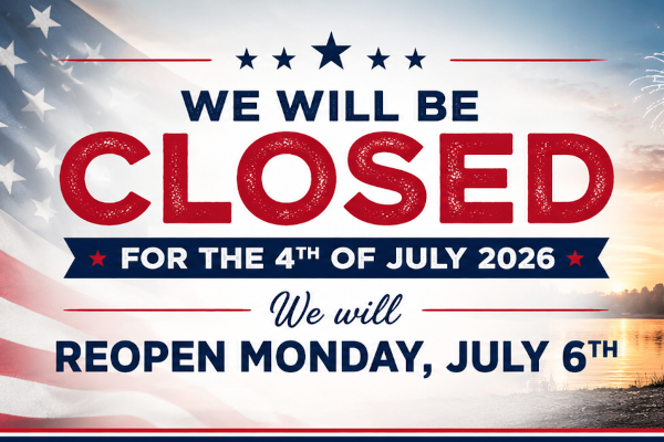 Holiday Hours for July 4th