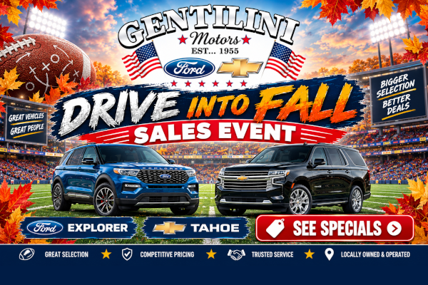 Drive Into Fall Sales Event